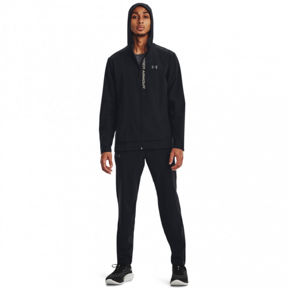 Męskie spodnie do biegania Under Armour UA Outrun the Storm Pant - czarne - UNDER ARMOUR