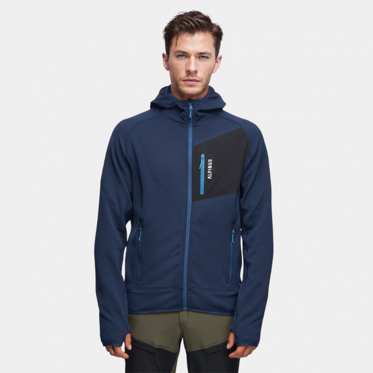 Męska bluza trekkingowa Alpinus Fryatt - granatowa - ALPINUS