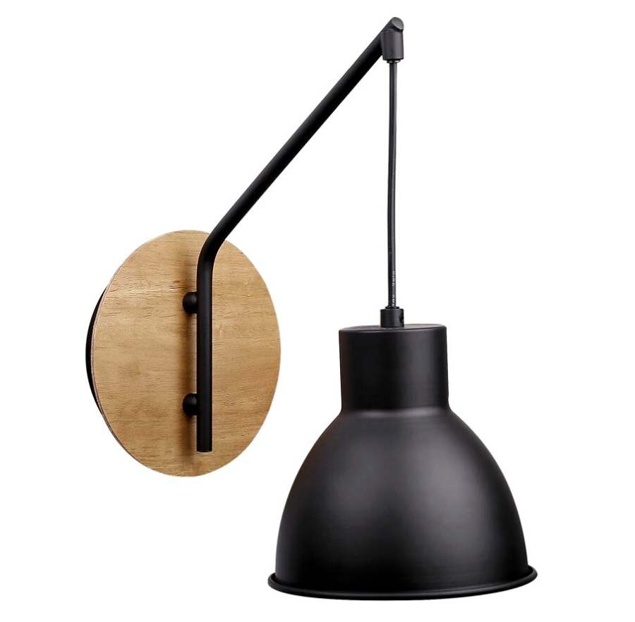 Czarny kinkiet w stylu loft - K319 C2-G94