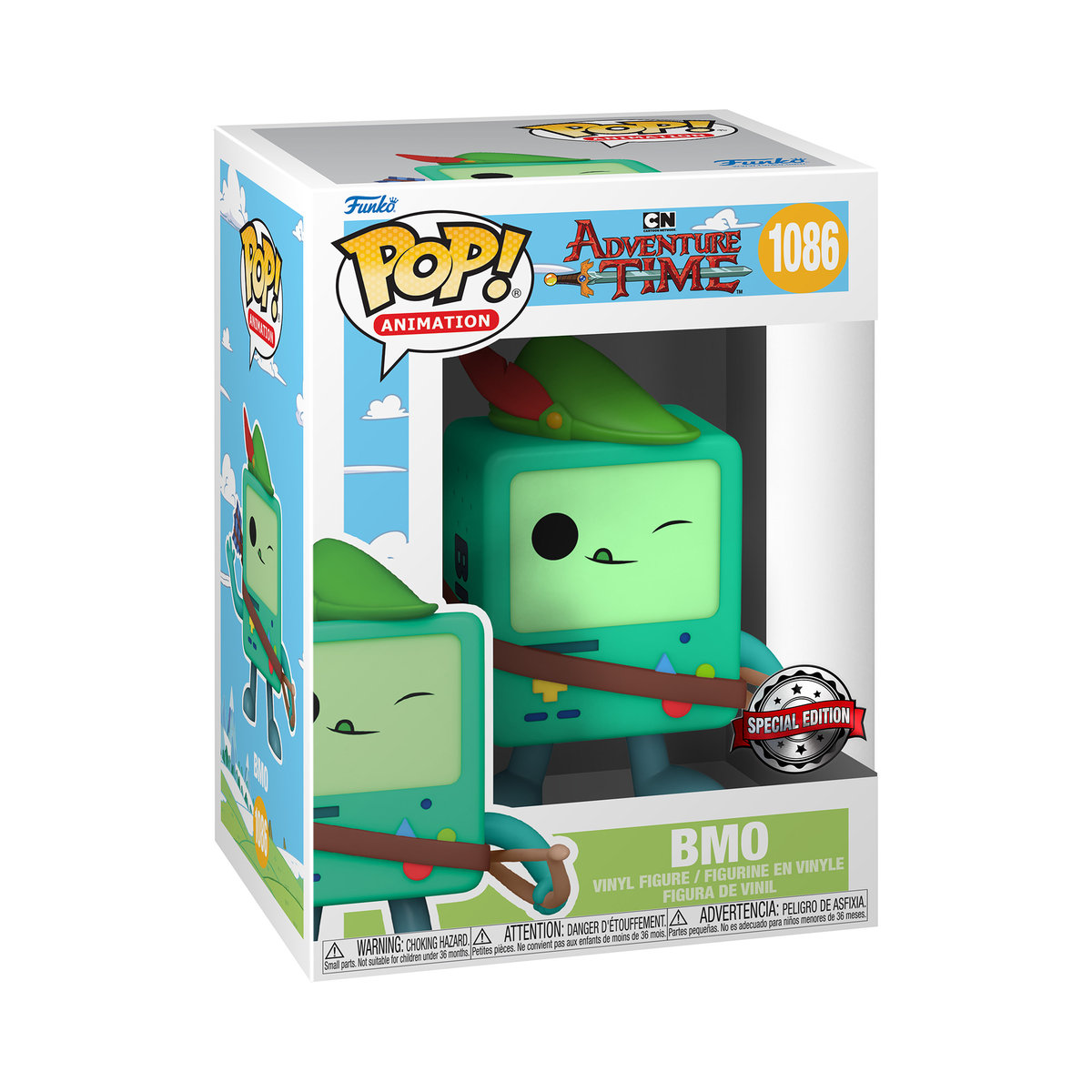 Funko POP! Animation, figurka kolekcjonerska, Adventure Time, BMO, Specjalna Edycja, 1086