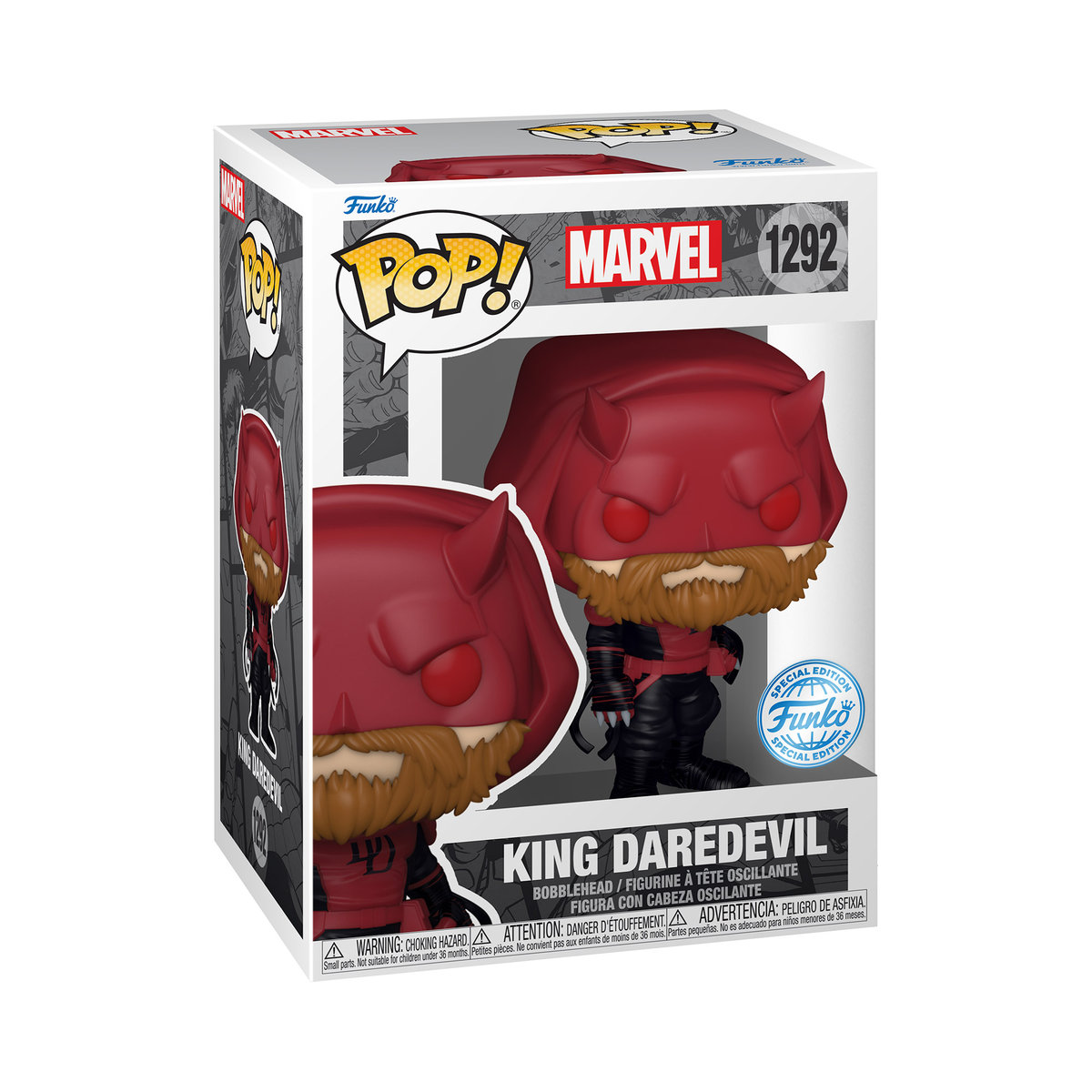 Funko POP! Marvel, figurka kolekcjonerska, King Daredevil, Special Edition, 1292