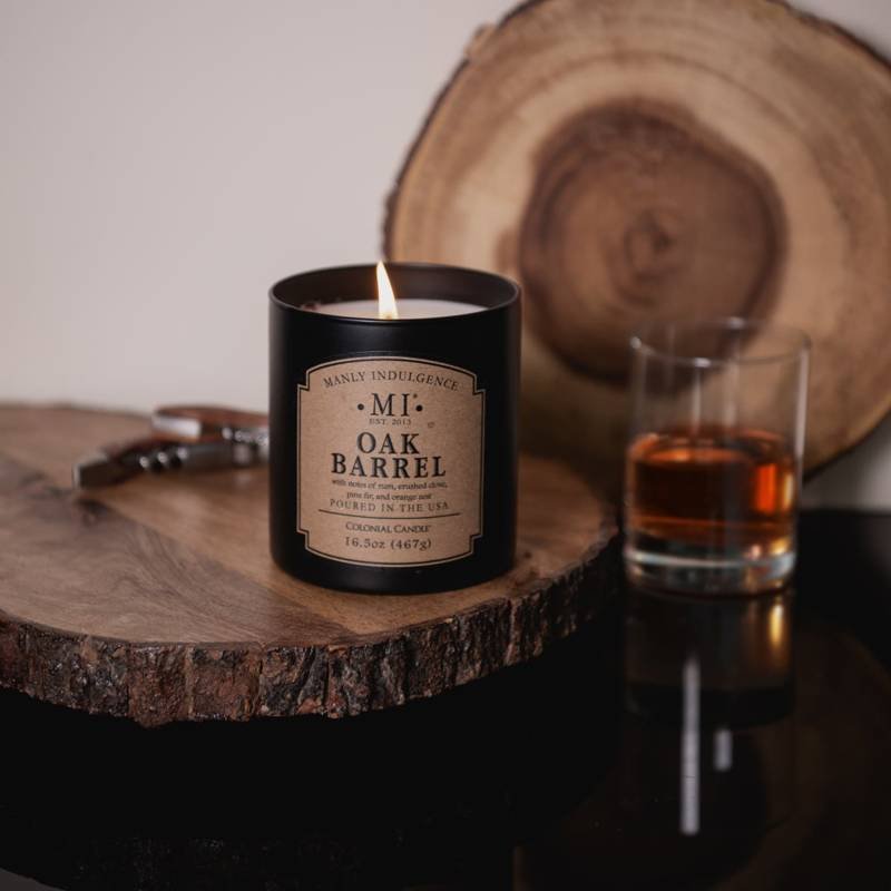 Świeca zapachowa sojowa Colonial Candle 467 g - Bourbon Dąb Oak Barrel