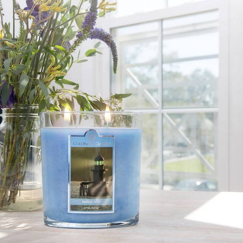 Świeca zapachowa w owalnym szkle duża Colonial Candle 623 g Zamglony Port