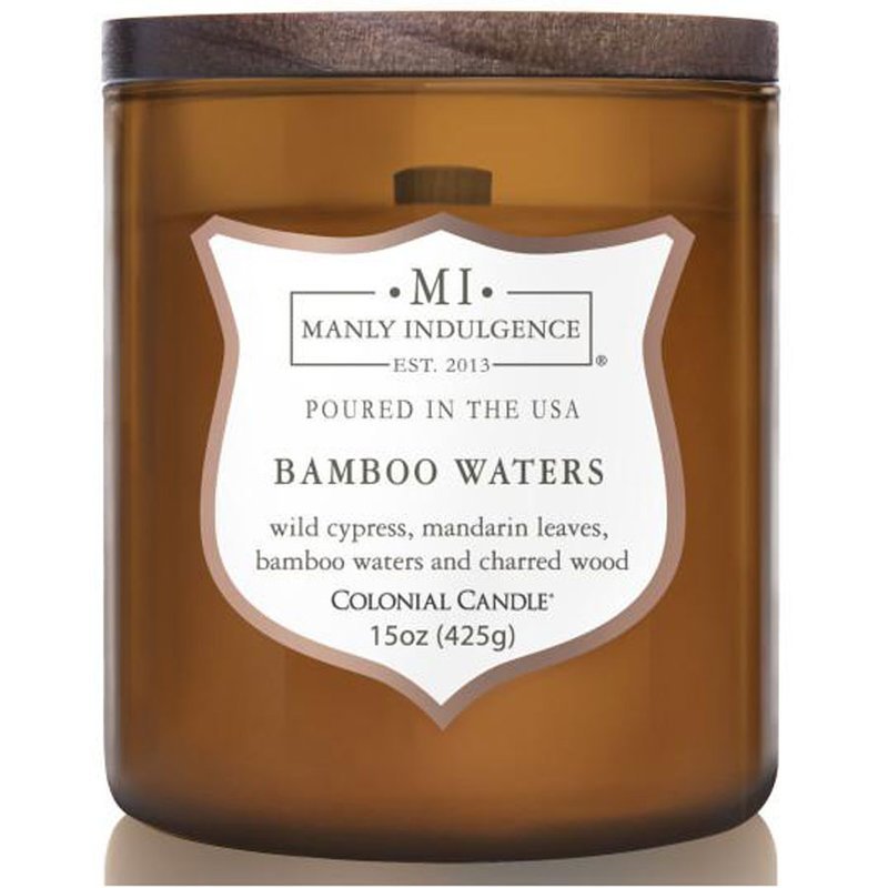 Świeca sojowa zapachowa drewniany knot Colonial Candle 425 g - Bamboo Waters