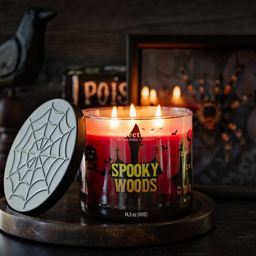 Sojowa świeca zapachowa 3 knoty w szkle Colonial Candle 411 g Spooky Woods