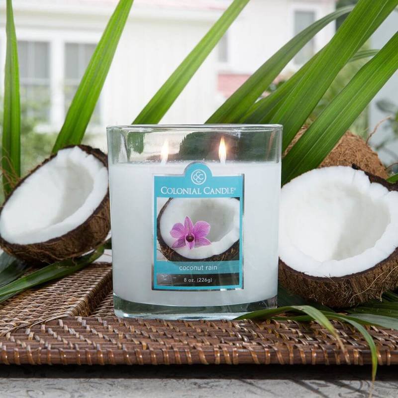 Świeca zapachowa w owalnym szkle Colonial Candle 226 g Kokos