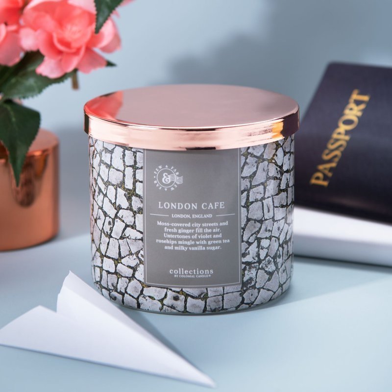 Sojowa świeca zapachowa 3 knoty w szkle Colonial Candle 411 g London Café