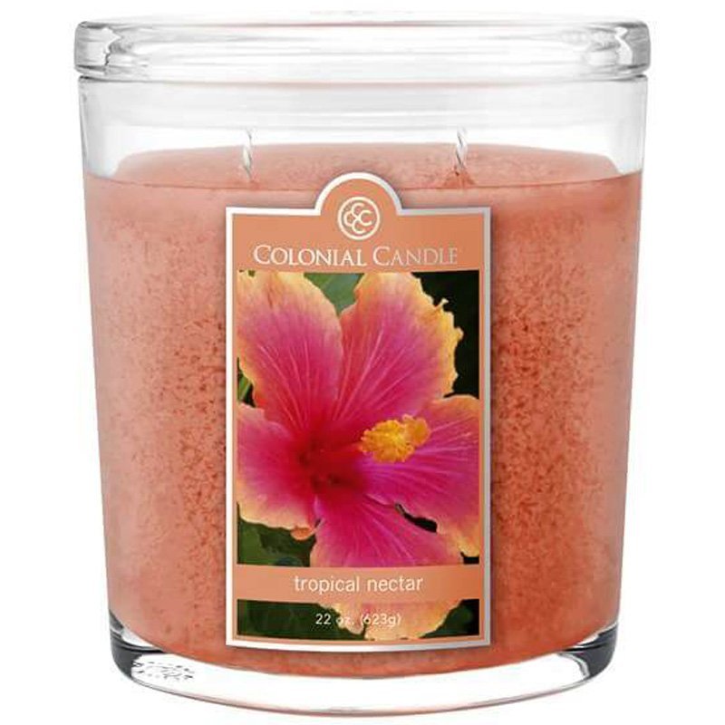 Świeca zapachowa w owalnym szkle duża Colonial Candle 623 g Tropikalna