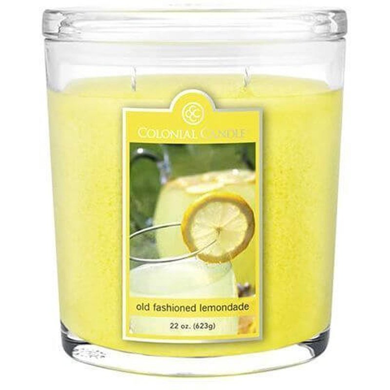 Świeca zapachowa w owalnym szkle duża Colonial Candle 623 g Lemoniada