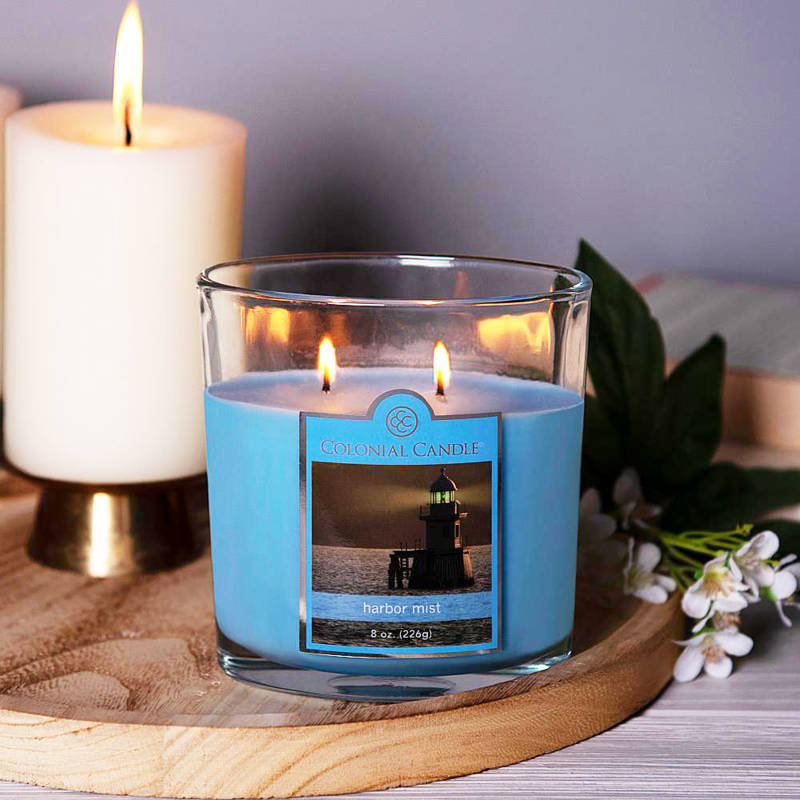 Świeca zapachowa w owalnym szkle 2 knoty Colonial Candle 226 g Zamglony Port