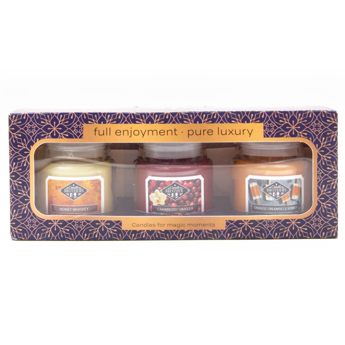 Zestaw świec zapachowych sojowych 3 sztuki Candle Brothers 85 g - Full Enjoyment