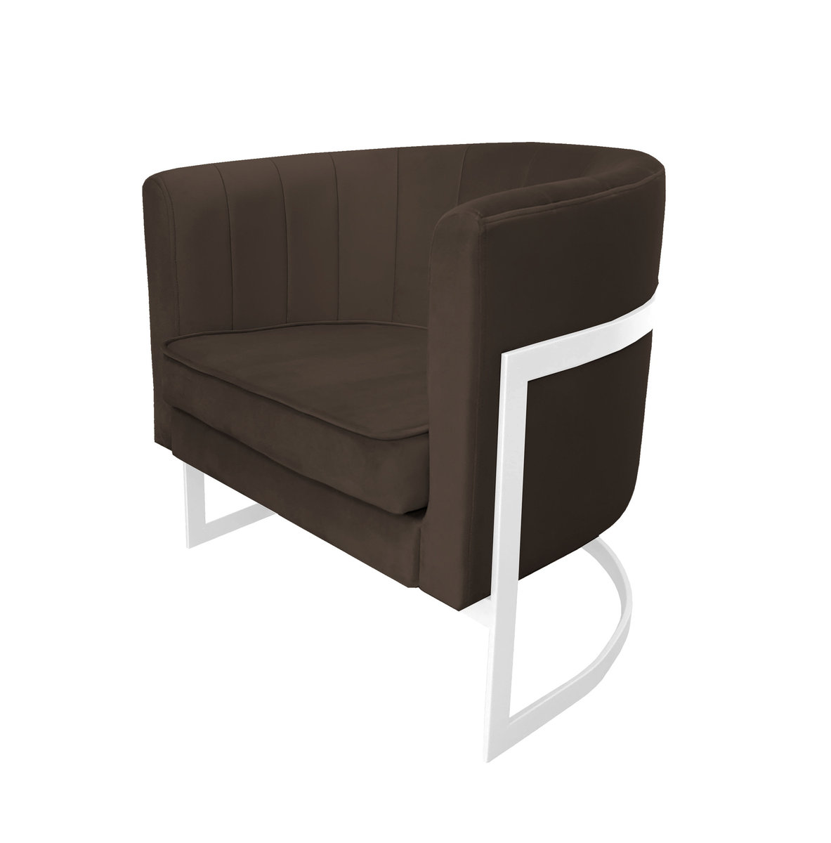 Fotel Glamour podstawa biała M