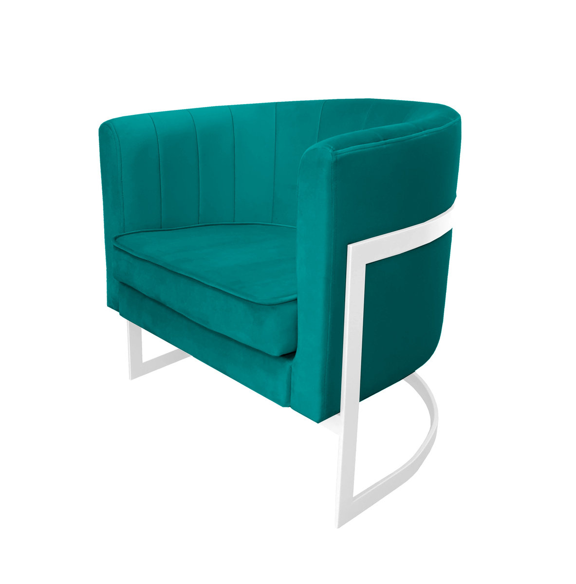 Fotel Glamour podstawa biała M