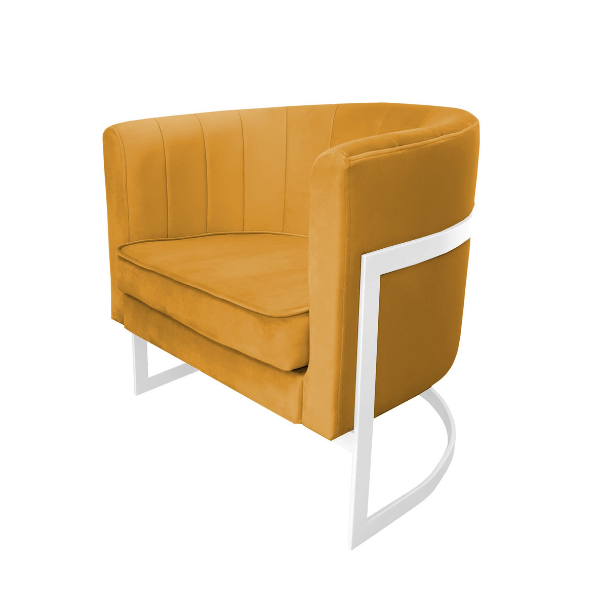 Fotel Glamour podstawa biała M