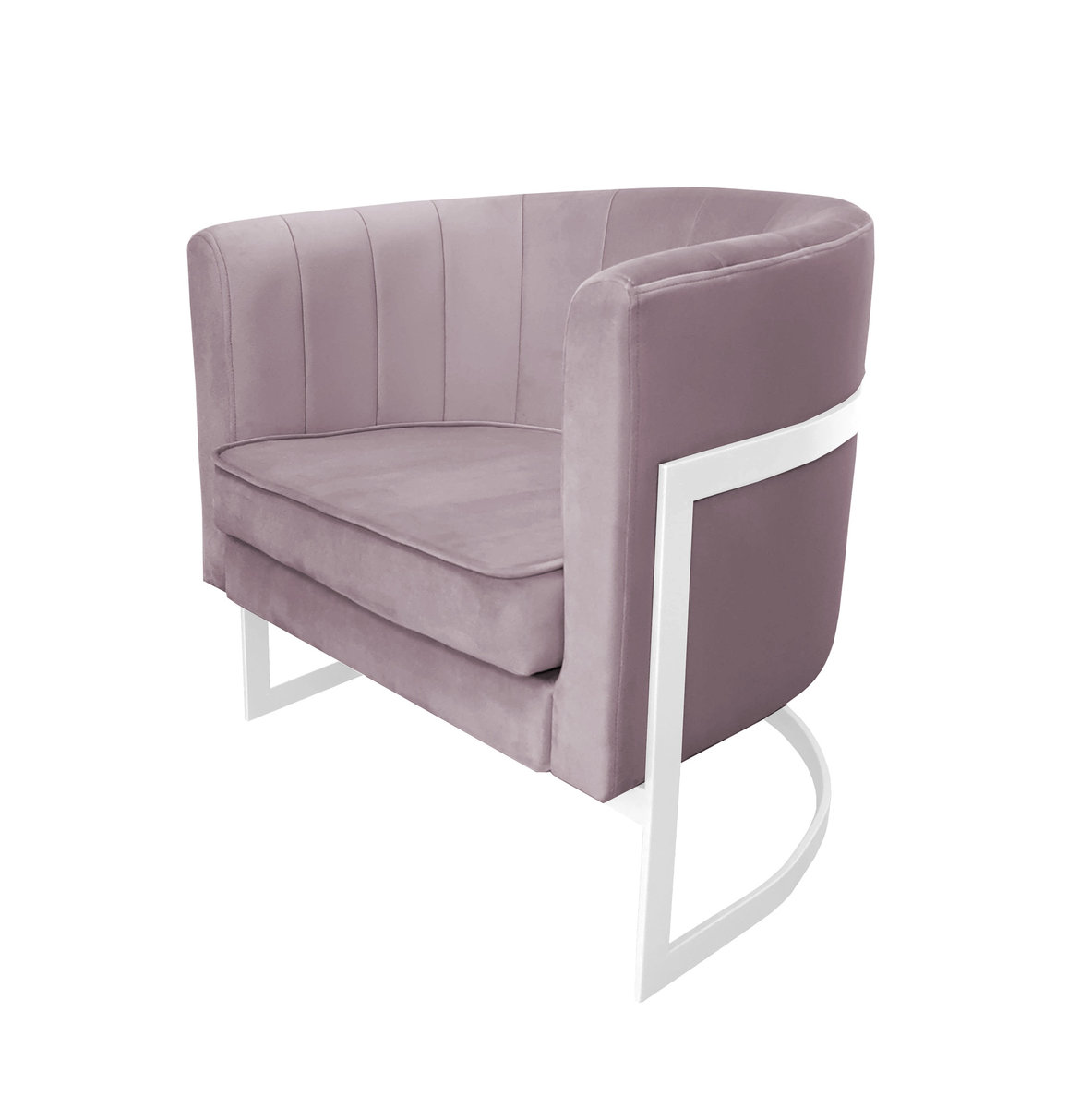 Fotel Glamour podstawa biała M