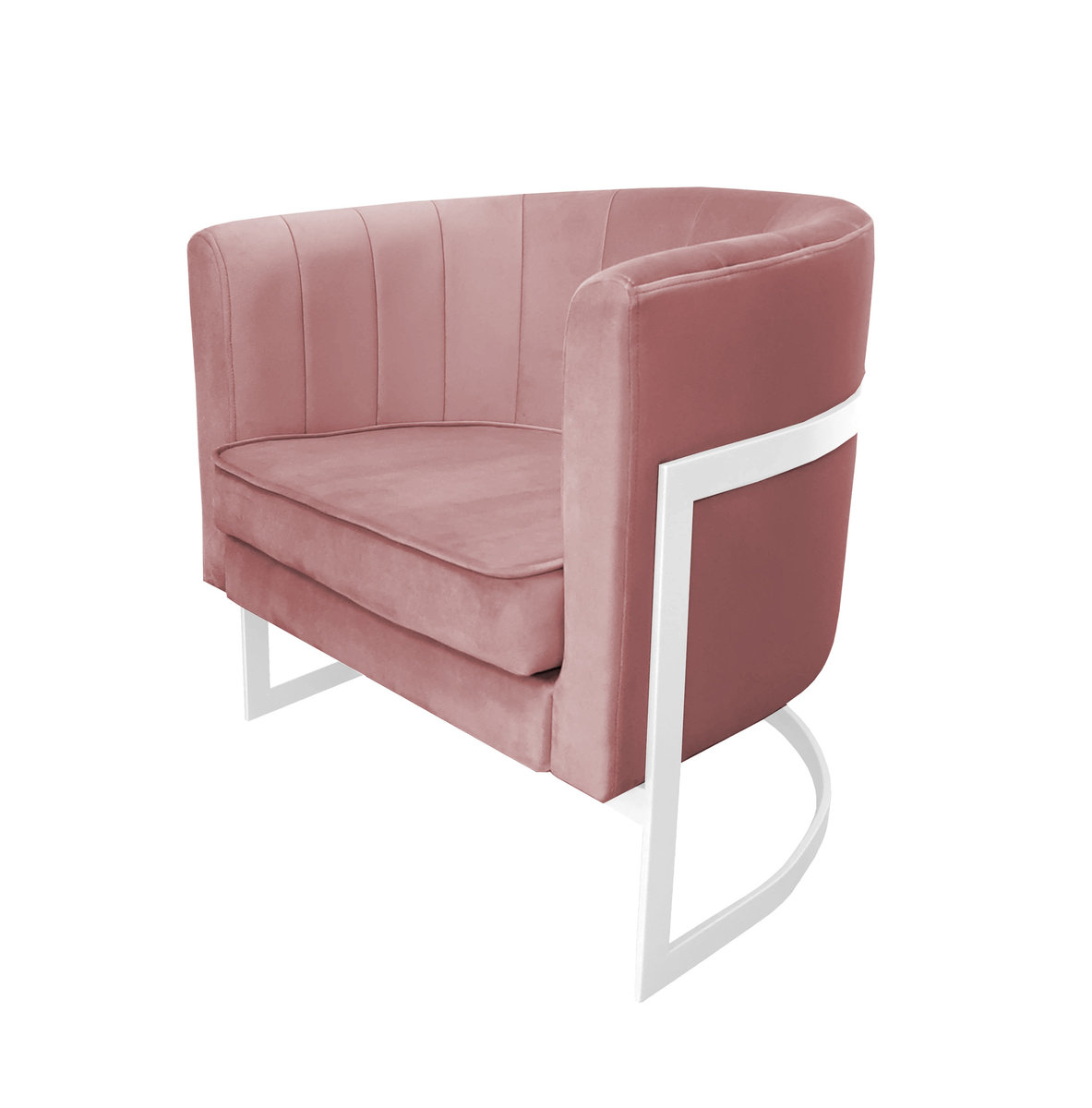 Fotel Glamour podstawa biała M