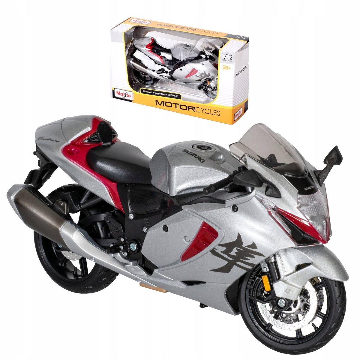 Suzuki Gsx 1300R Hayabusa Model Skala 1:12 Maisto