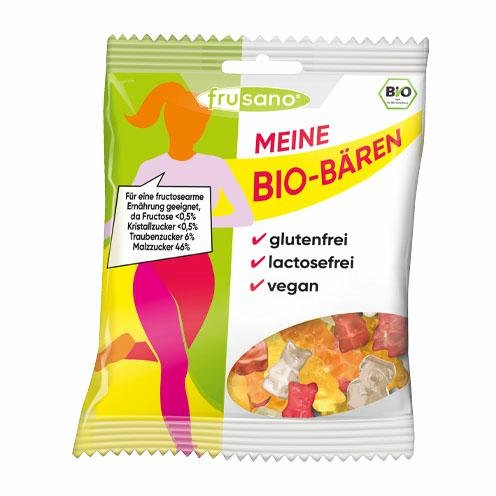 FRUSANO ORGANICZNE ŻELKI-MISIE O SMAKU OWOCOWYM 100G