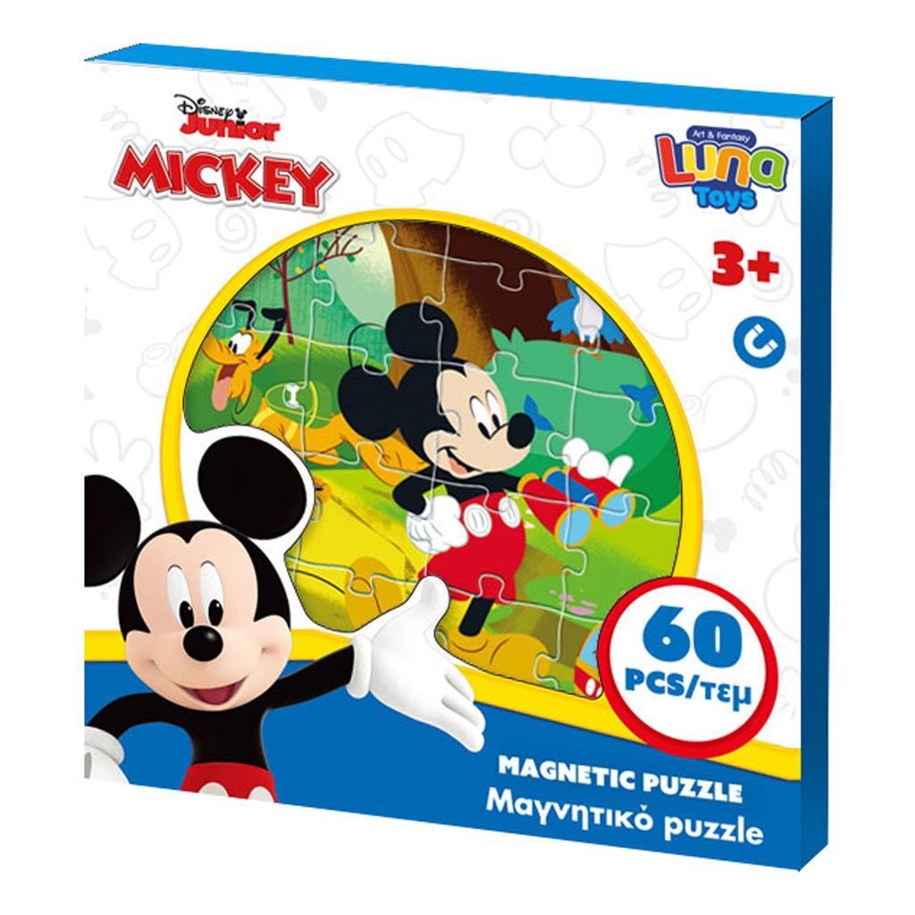 Magnetyczne puzzle 60 el. Myszka Mickey 563909