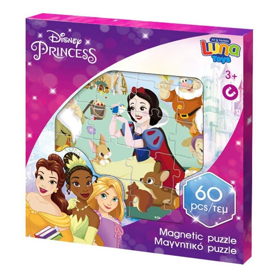 Magnetyczne puzzle 60 el. Princess 563908