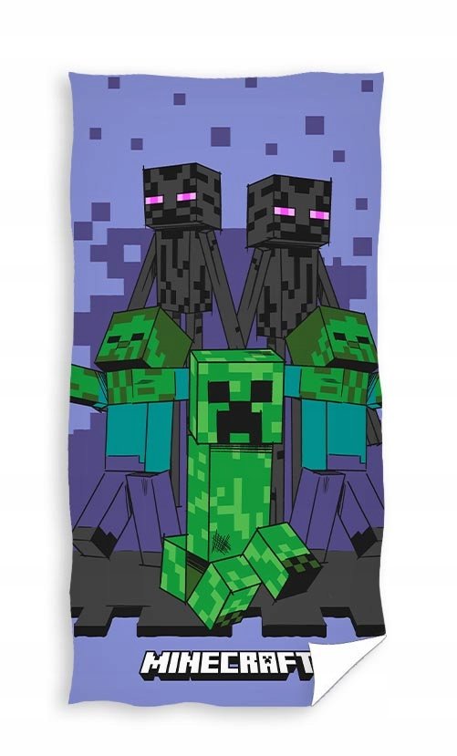 Carbotex, Ręcznik kąpielowy 70x140cm, bawełna, Minecraft