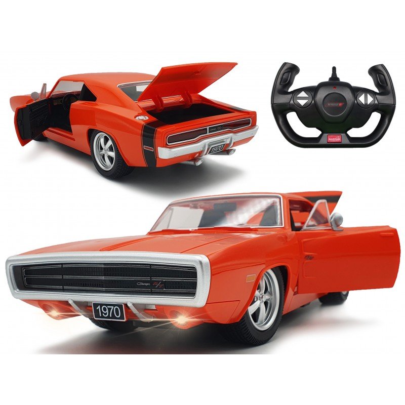 Zdalnie Sterowany Dodge Charger 1970 Otwierane Drzwi 1:16 Rastar