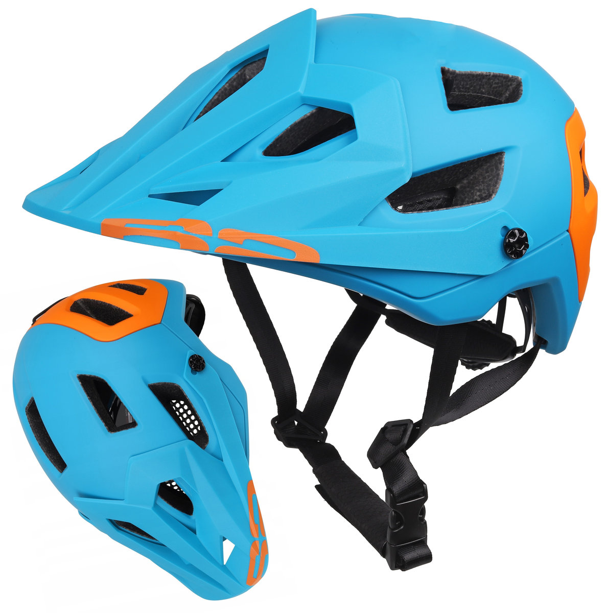 Kask Rowerowy R2 Trail 2.0 L 59-61 Mat Blue Orange