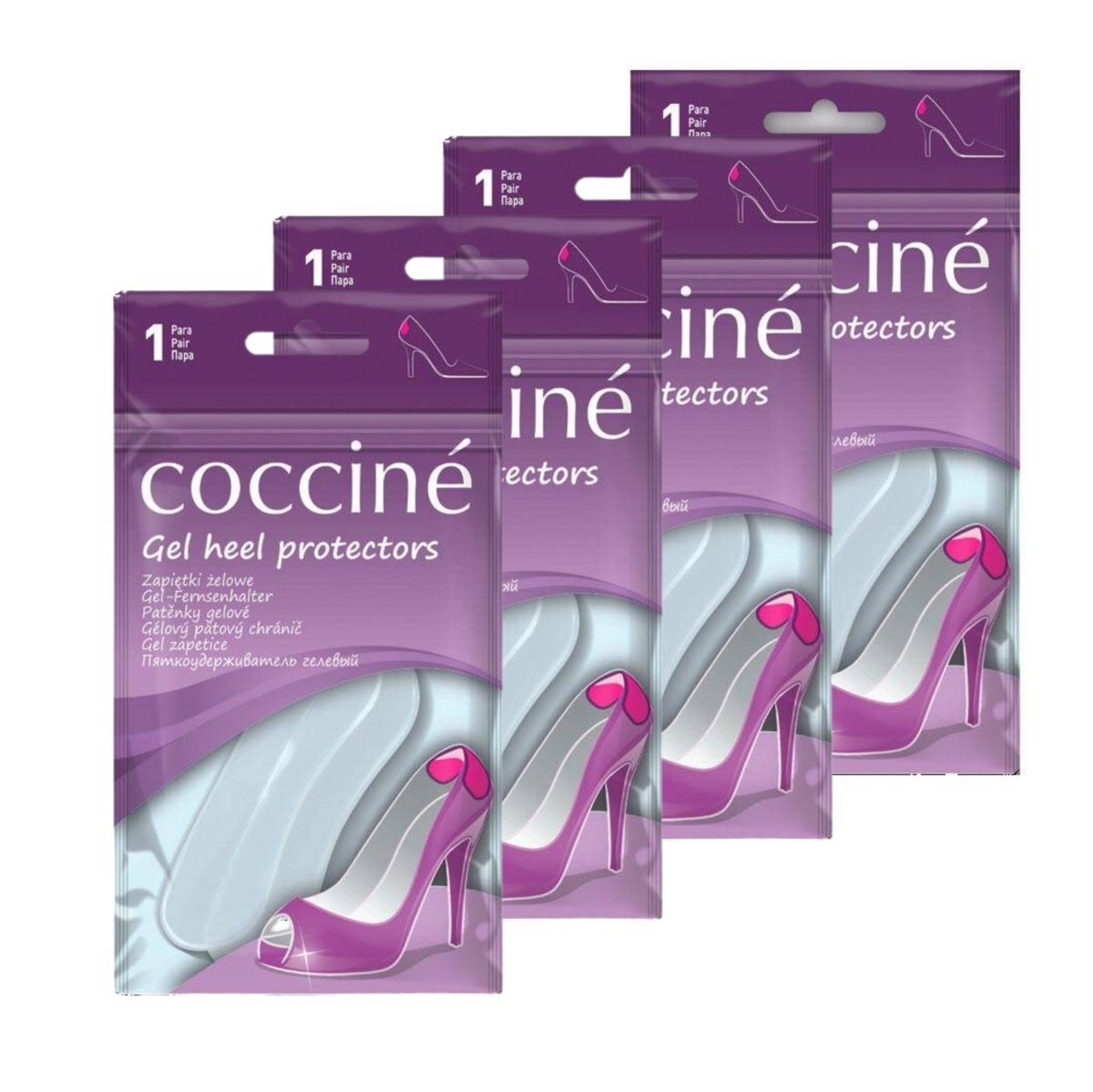 4x Gel Heel Protectors Zapięka Żelowa S/M
