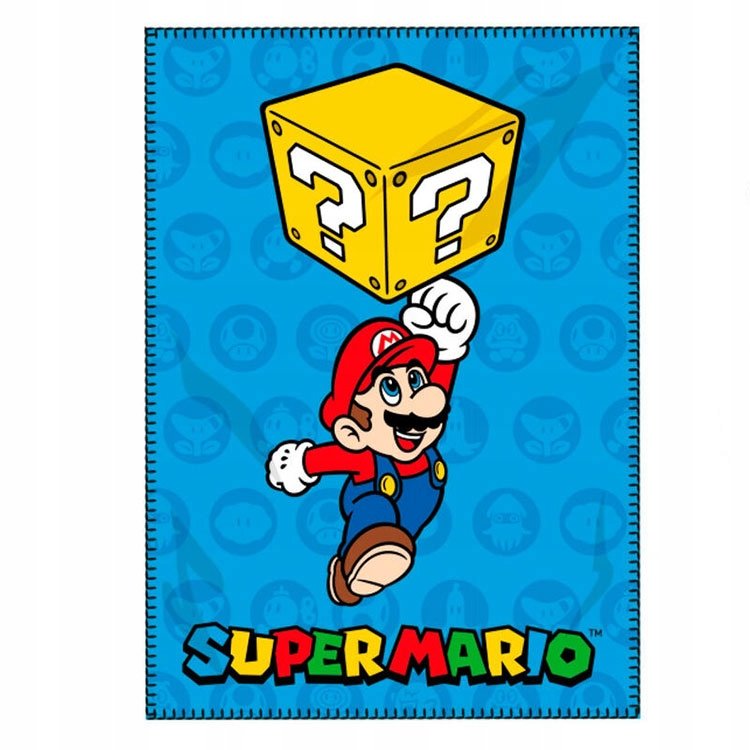Kocyk Koc Polarowy PLED Narzuta Super Mario 100X140