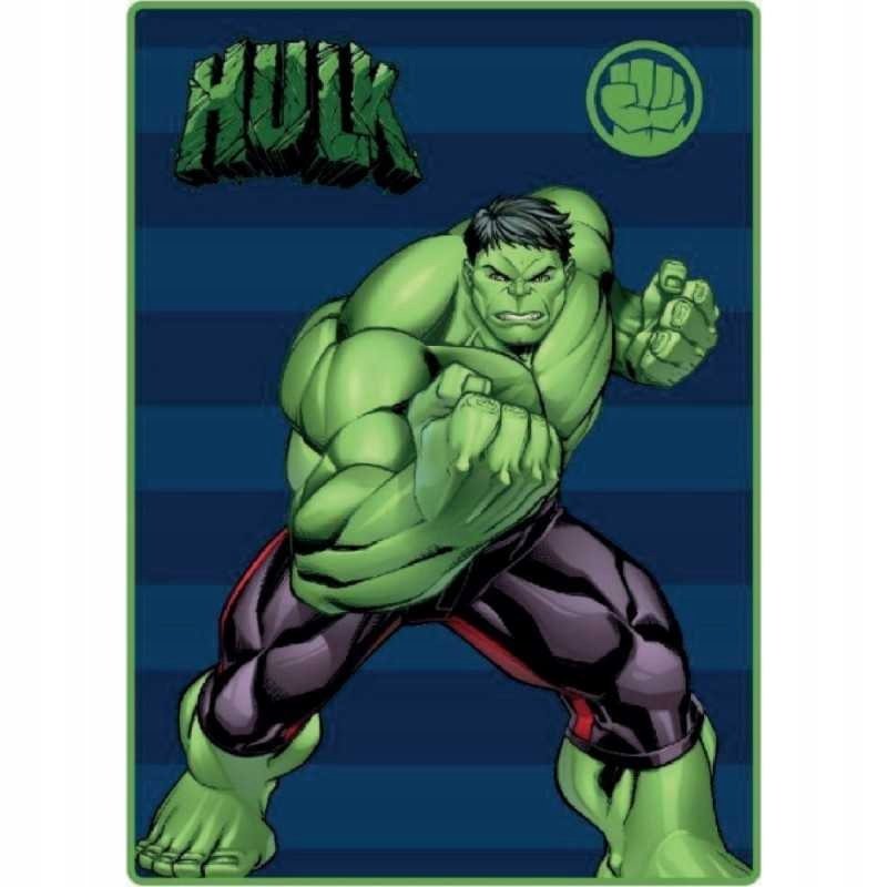 kocyk koc polarowy dziecięcy AVENGERS HULK 100X140