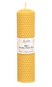 Świeca Z Wosku Pszczelego Zwijana (Z Węzy) 26/5Cm