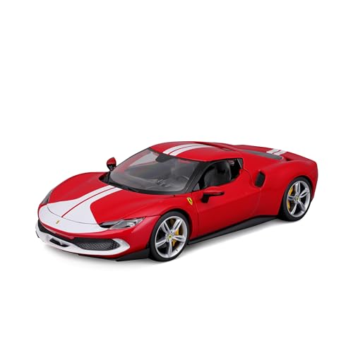 ﻿Ferrari 296 GTB Assetto Fiorano 1:18 Bburago 18-16017 CZERWONY SAMOCHÓD