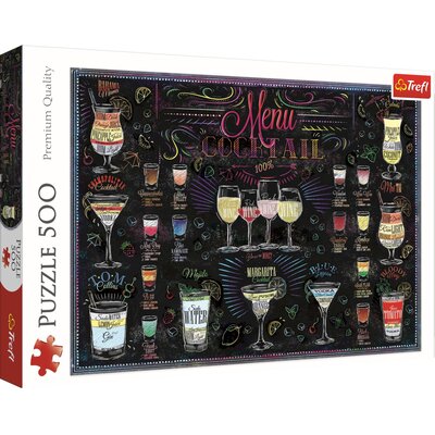 Puzzle 500 Karta drinków TREFL