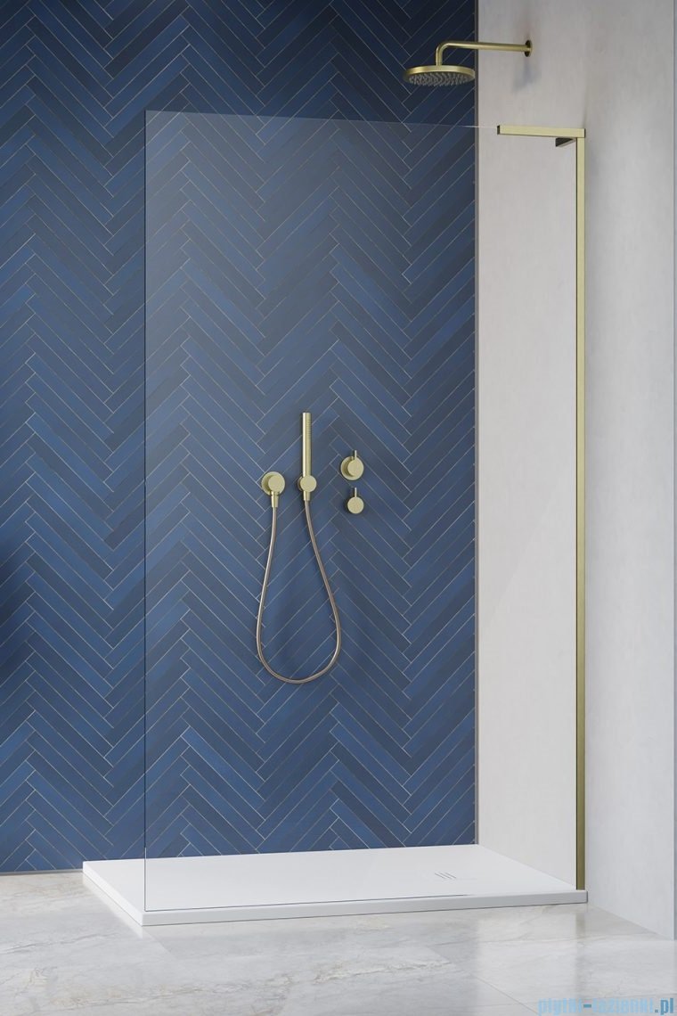 Radaway Modo SL II Brushed Gold kabina Walk-in 70x200 prawa szczotkowane złoto 10319074-99-01R