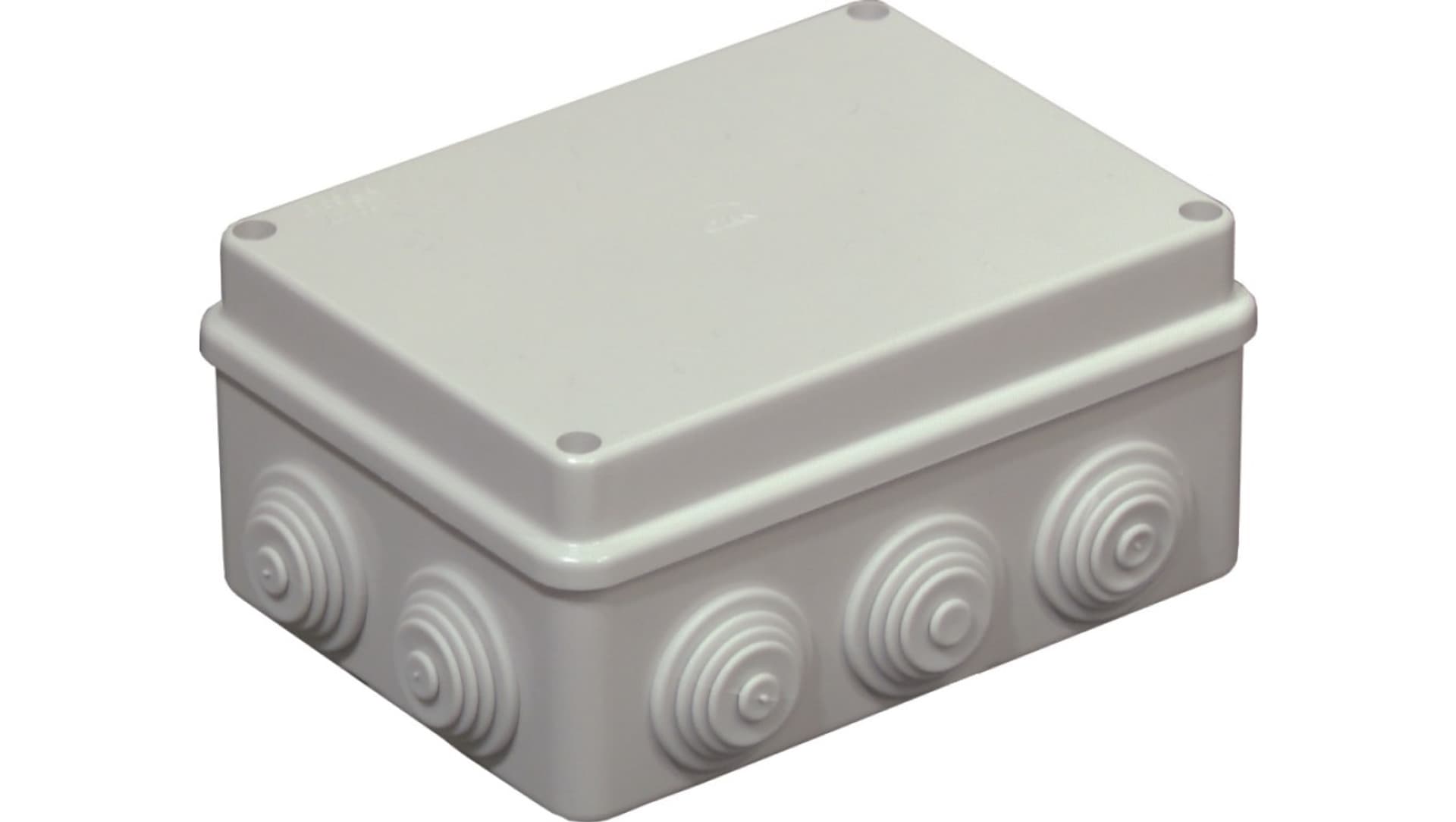 canalplast Puszka natynkowa 120x80x50mm tworzywo IP56 szara z dławnicami OL20111 OL20111
