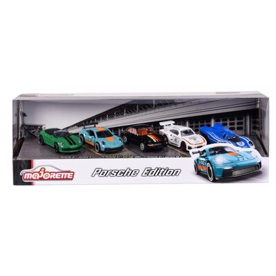 Zestaw 5 samochodów metalowych Porsche
