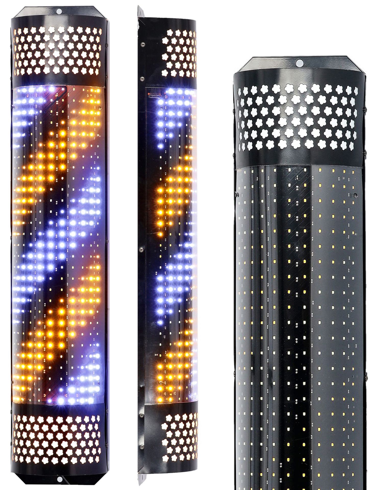 Plafon słupek lampa led barberska barberski barber znak reklama salon 90 cm
