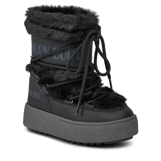 Śniegowce Moon Boot Jtrack Faux Fur Wp 34300900001 Black 001