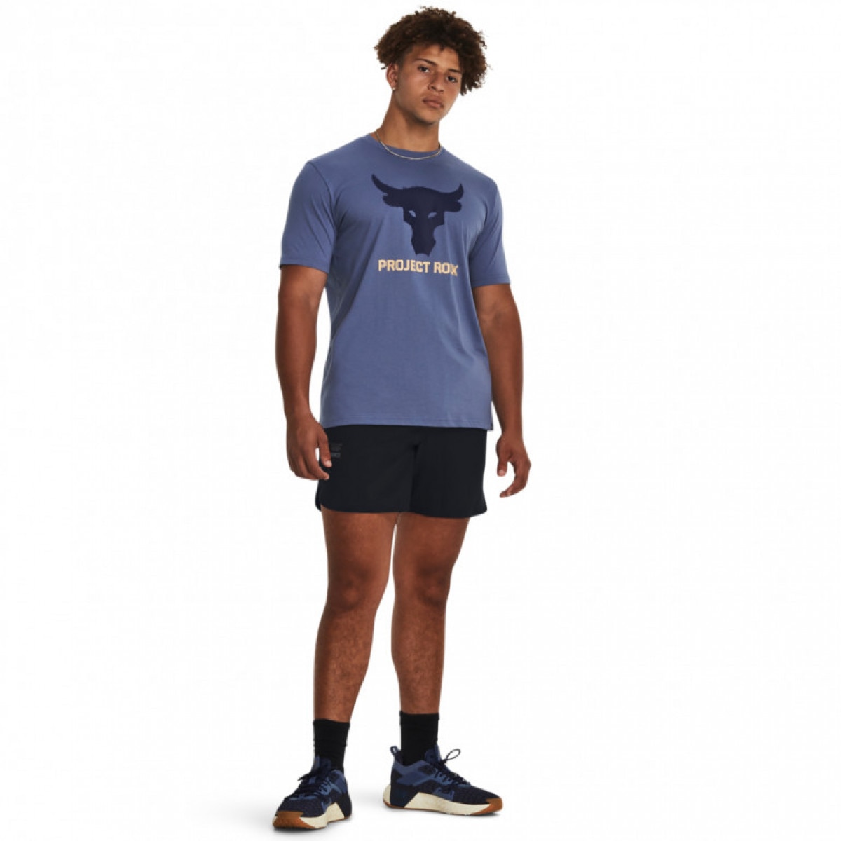 Męskie spodenki treningowe Under Armour Project Rock Unstoppable Sts - czarne - UNDER ARMOUR