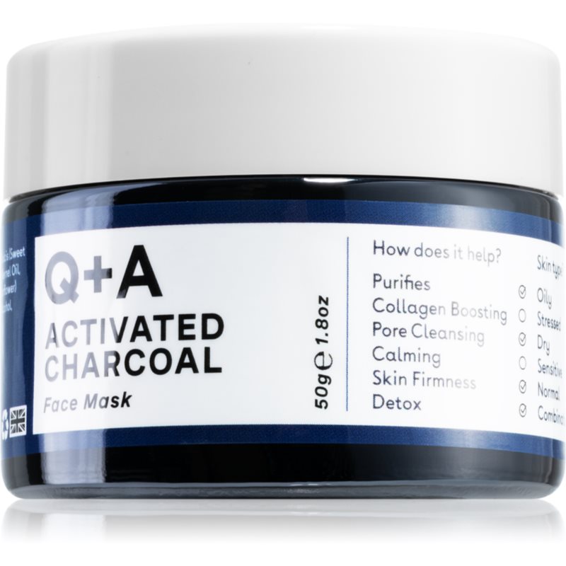 Q+A Q+A Activated Charcoal maseczka do twarzy 50 g