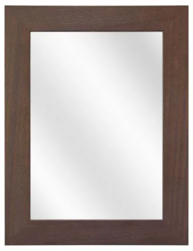 Ciemnobrązowe lustro ścienne w szerokiej ramie D5-Z18