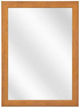 Prostokątne drewniane lustro ścienne buk N4-B83