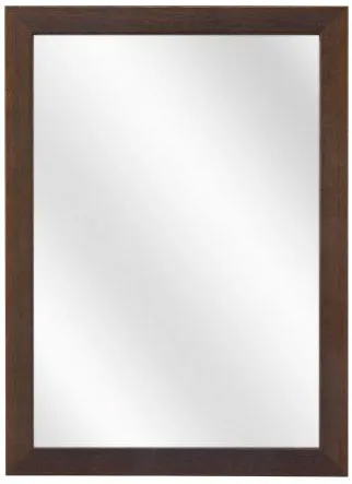 Ciemnobrązowe lustro ścienne drewniane T4-P85