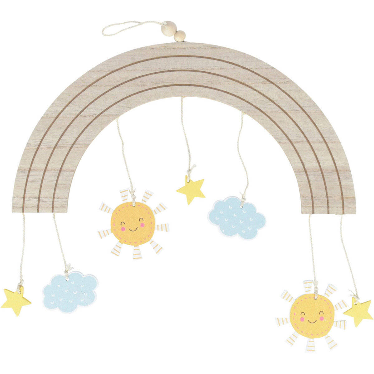 Tęcza, dekoracja nad łóżeczko dziecka, 33 x 16,5 cm