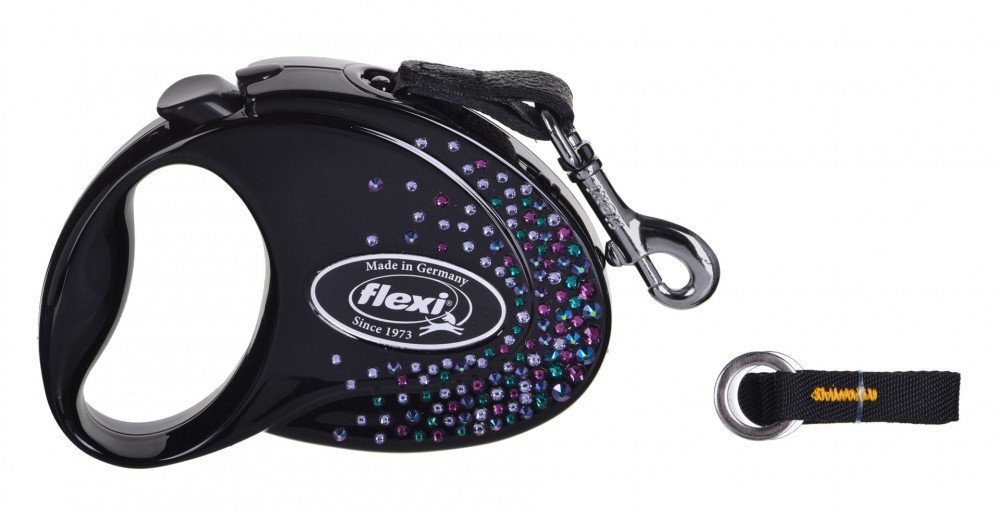 Flexi smycz automatyczna Glam Splash Mystic S 3m,czarna