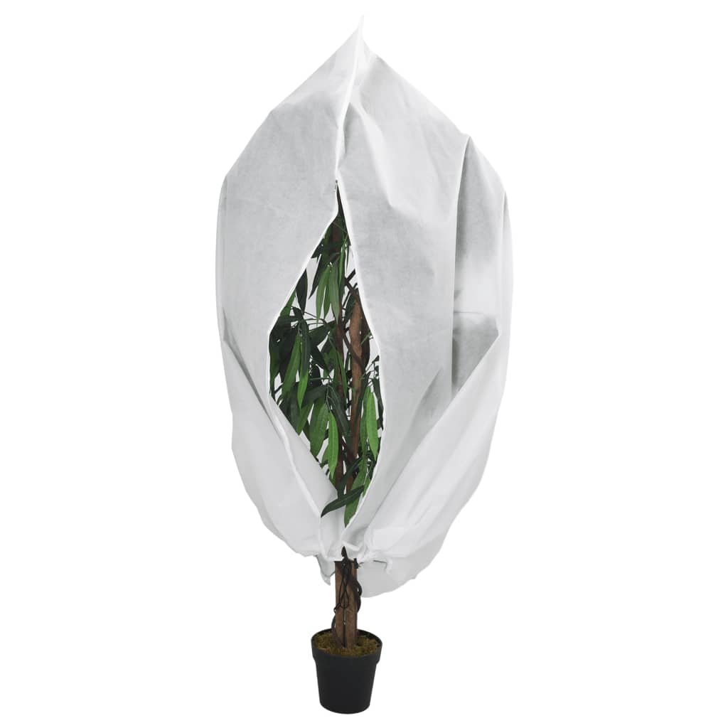 vidaXL Kaptur ochronny na rośliny, z suwakiem, 70 g/m², 2,36x2 m