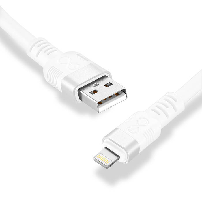 Kabel USBA-Lightning eXc WHIPPY Pro 0.9m biały