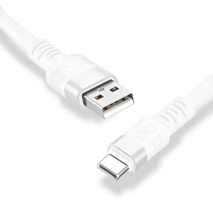 Kabel USBA-USBC eXc WHIPPY Pro 0.9m biały