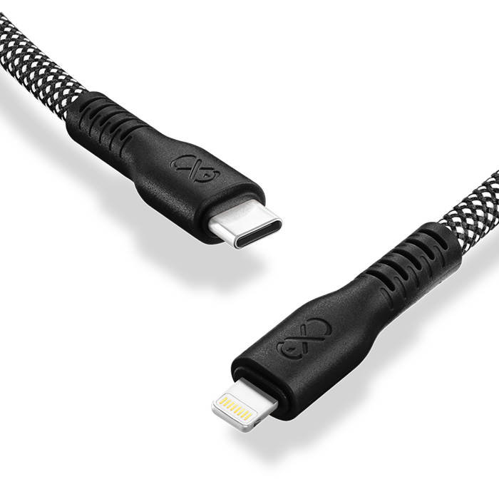 Kabel USBC-Lightning eXc IMMORTAL,2.0m,czarny