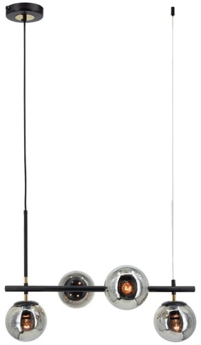 Vega lampa wisząca 4xE14 czarna/złota 3403/4 BL TR